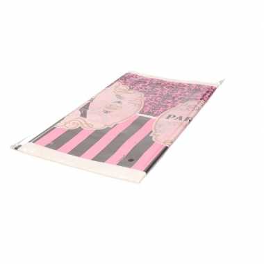 Tafelkleed parijs roze 259 cm