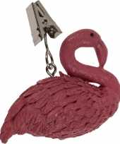 12x buitentafelkleed gewichten roze flamingos 6 cm