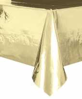 Gouden tafelkleed tafellaken 137 x 274 cm folie