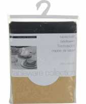 Gouden tafelkleed van polyester 220 x 150 cm