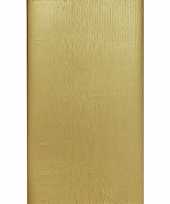 Kerst thema gouden tafelkleed 138 x 220 cm