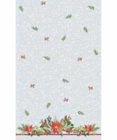 Kerst thema tafellakens tafelkleden met kerststerren 138 x 220 cm