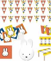 Nijntje kinderverjaardag thema pakket voor 16 personen
