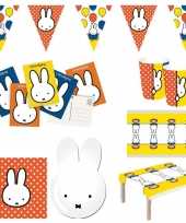 Nijntje kinderverjaardag thema pakket voor 8 personen