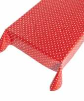 Tafelzeil polkadot rood 140 x 240 cm
